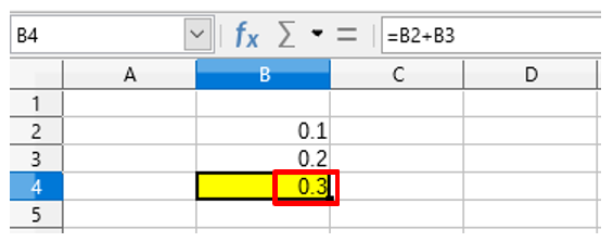 中級者向け 表示されている小数で計算する方法 Libreoffice Calc 亥の滝登り