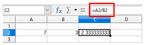 初心者向け 割り算で覚えておきたい3つのポイント Libreoffice Calc 亥の滝登り