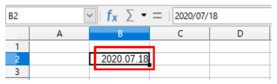 初心者向け 日付の表示形式を変更する方法 Libreoffice Calc 亥の滝登り