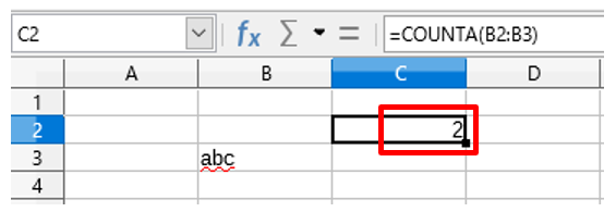 初心者向け Counta 関数の解説 Libreoffice Calc 亥の滝登り